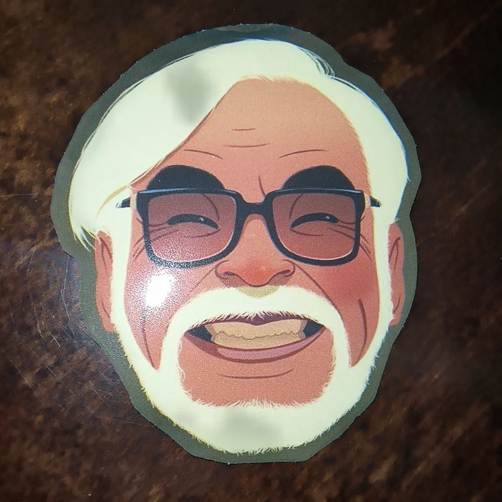 Smiling Face Glasses Sticker in Gray and White - Women Accessories